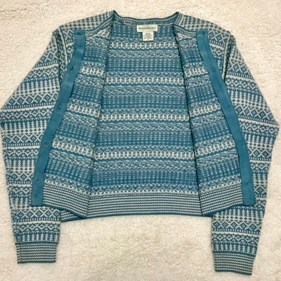 Banana Republic Scoop-Neck Button Down Cardigan - Picture 2 of 6